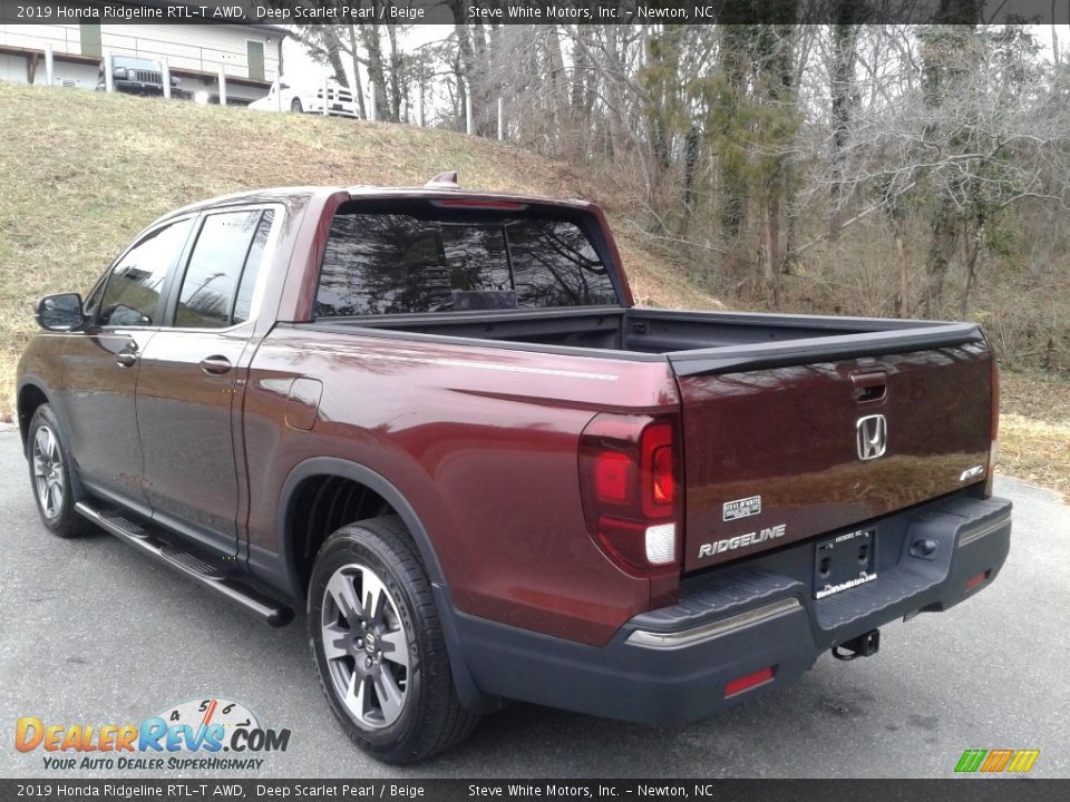 2019 Honda Ridgeline RTL-T AWD Deep Scarlet Pearl / Beige Photo #11