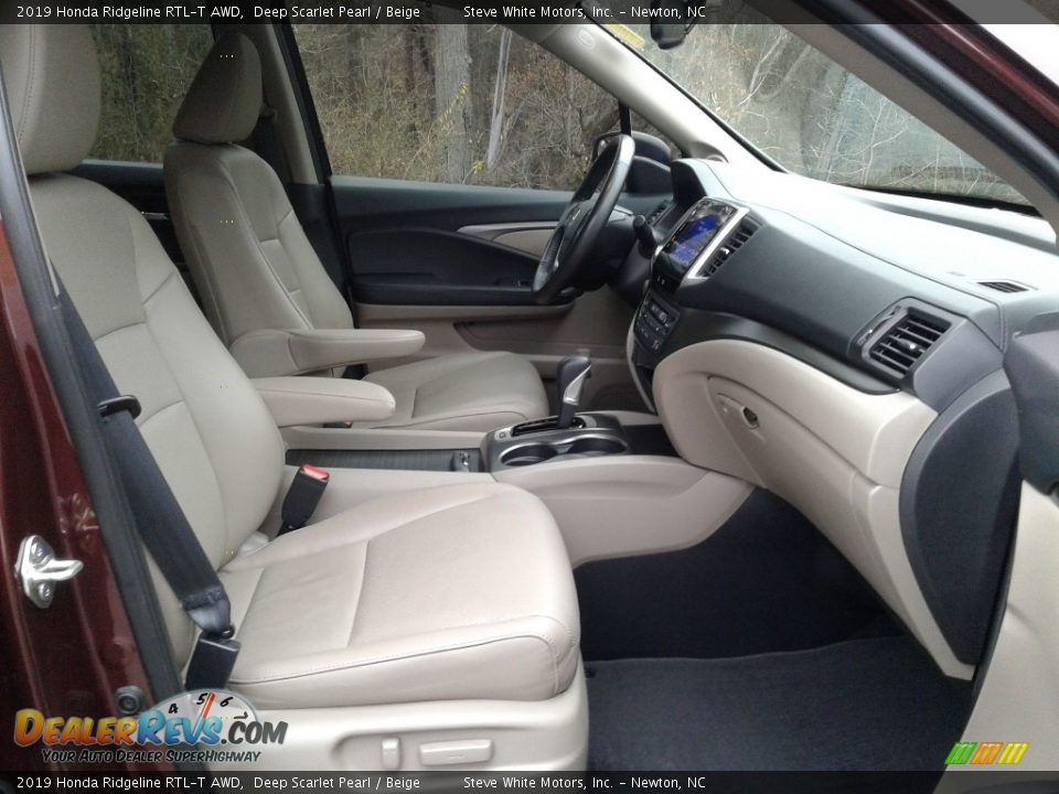 2019 Honda Ridgeline RTL-T AWD Deep Scarlet Pearl / Beige Photo #17