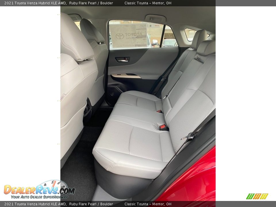 Rear Seat of 2021 Toyota Venza Hybrid XLE AWD Photo #3