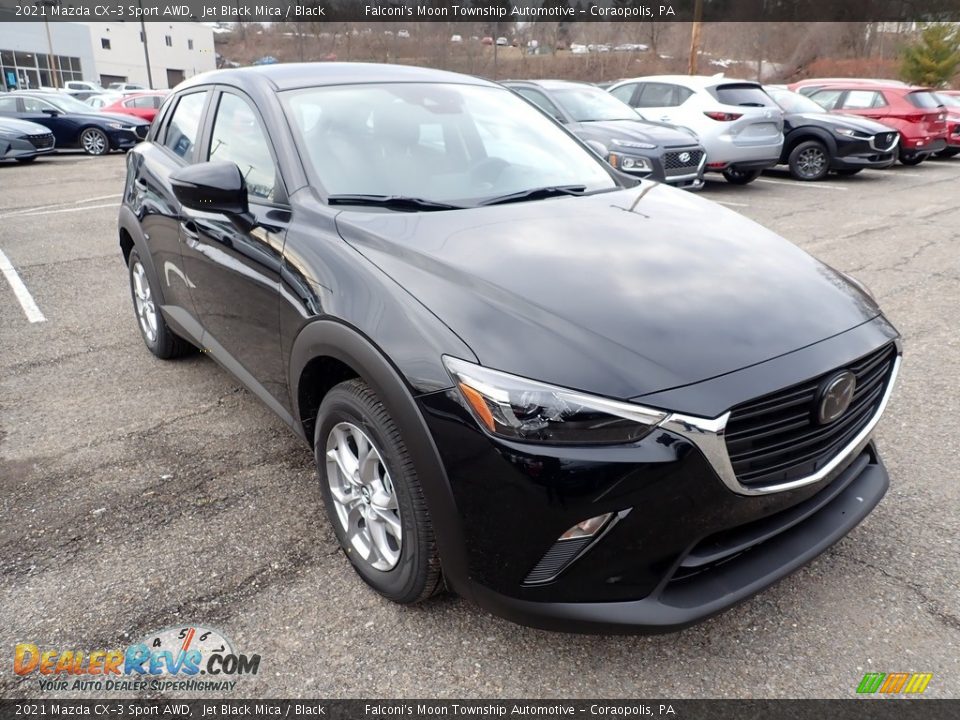 2021 Mazda CX-3 Sport AWD Jet Black Mica / Black Photo #3