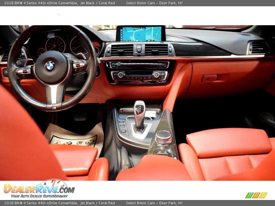 2018 BMW 4 Series 440i xDrive Convertible Jet Black / Coral Red Photo #16