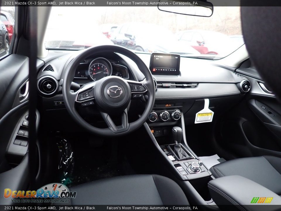 Black Interior - 2021 Mazda CX-3 Sport AWD Photo #9