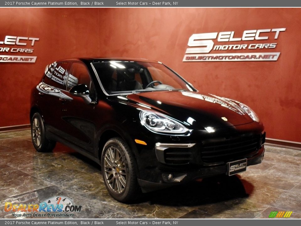 2017 Porsche Cayenne Platinum Edition Black / Black Photo #3