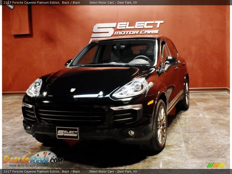 2017 Porsche Cayenne Platinum Edition Black / Black Photo #5