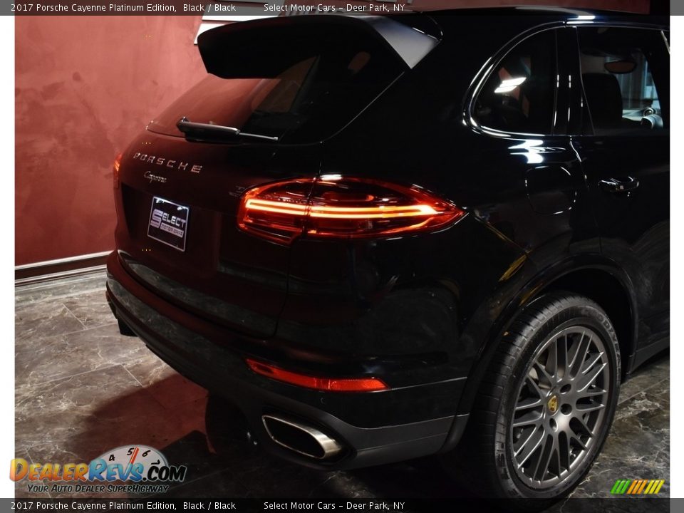 2017 Porsche Cayenne Platinum Edition Black / Black Photo #6