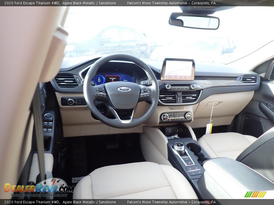 Sandstone Interior - 2020 Ford Escape Titanium 4WD Photo #9