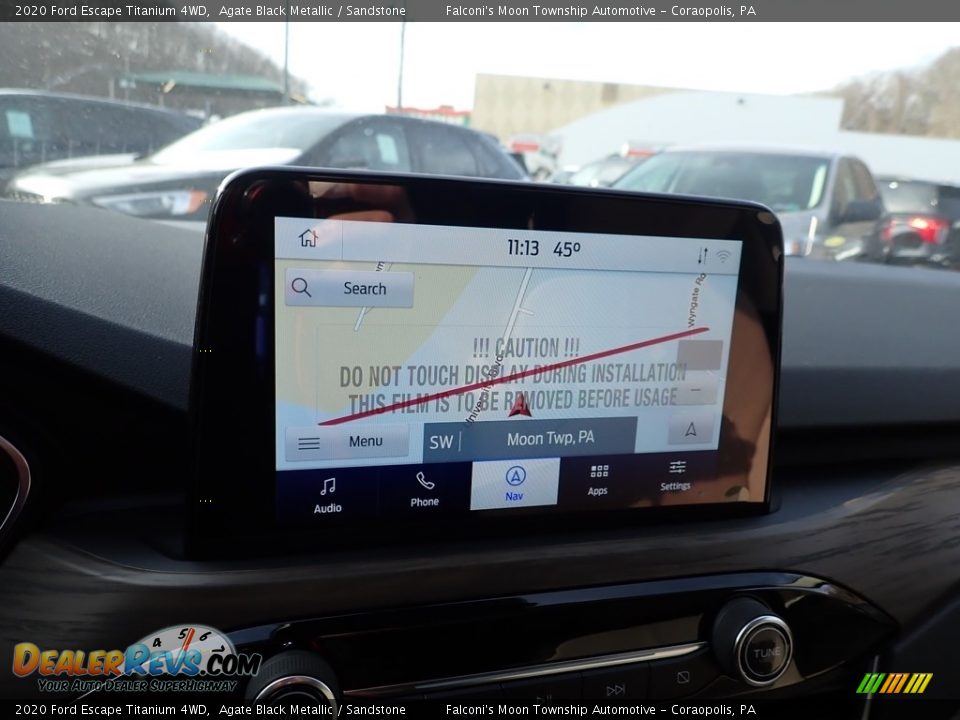 2020 Ford Escape Titanium 4WD Agate Black Metallic / Sandstone Photo #15