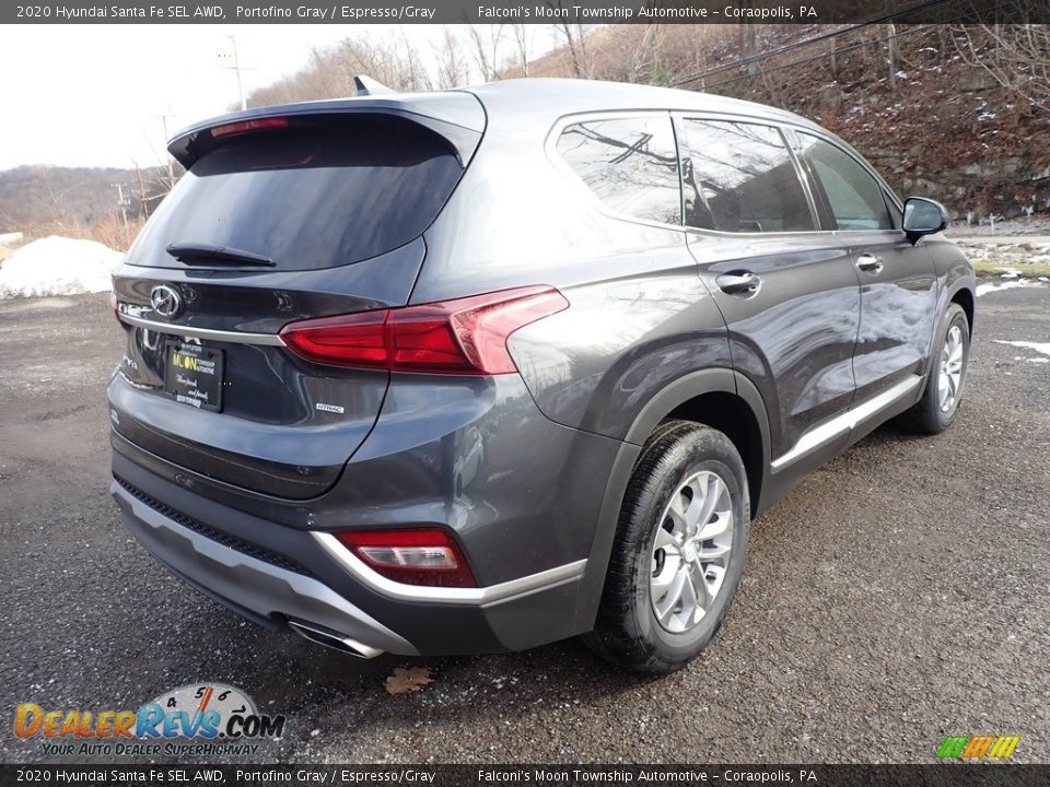 2020 Hyundai Santa Fe SEL AWD Portofino Gray / Espresso/Gray Photo #2