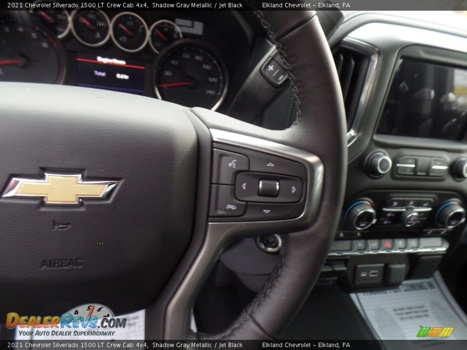 2021 Chevrolet Silverado 1500 LT Crew Cab 4x4 Shadow Gray Metallic / Jet Black Photo #22