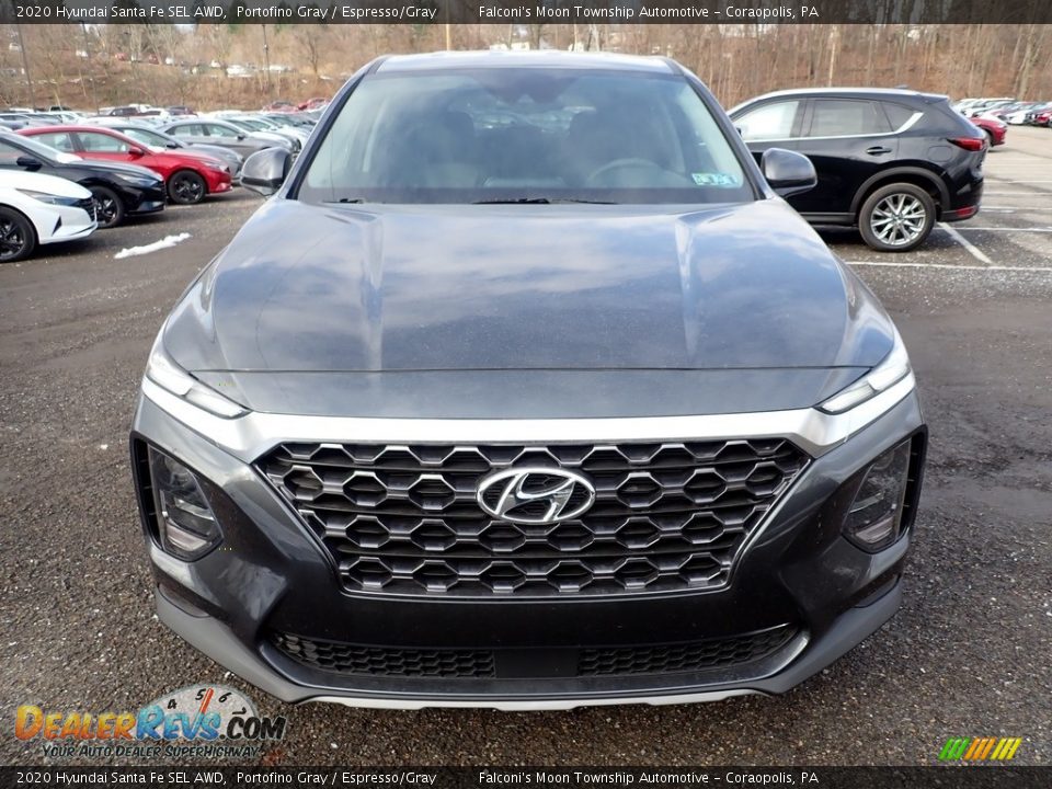 2020 Hyundai Santa Fe SEL AWD Portofino Gray / Espresso/Gray Photo #4