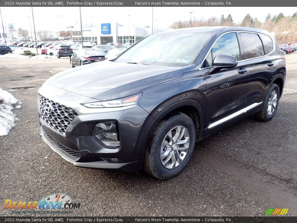 2020 Hyundai Santa Fe SEL AWD Portofino Gray / Espresso/Gray Photo #5