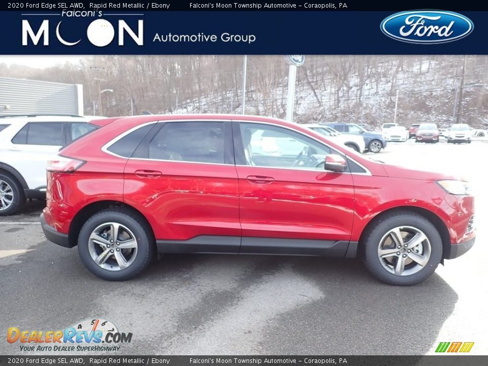 2020 Ford Edge SEL AWD Rapid Red Metallic / Ebony Photo #1