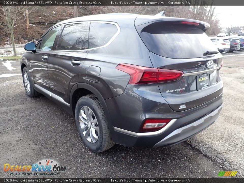 2020 Hyundai Santa Fe SEL AWD Portofino Gray / Espresso/Gray Photo #6