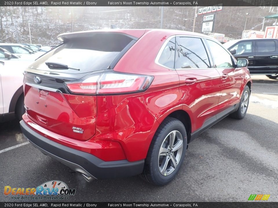2020 Ford Edge SEL AWD Rapid Red Metallic / Ebony Photo #2