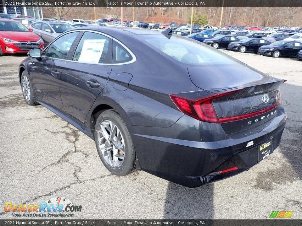 2021 Hyundai Sonata SEL Portofino Gray / Black Photo #5