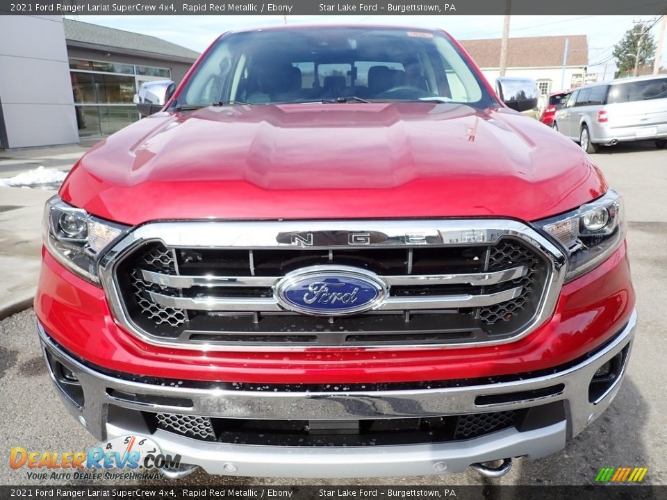 2021 Ford Ranger Lariat SuperCrew 4x4 Rapid Red Metallic / Ebony Photo #8