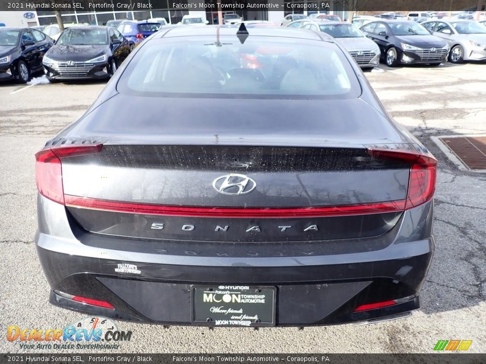 2021 Hyundai Sonata SEL Portofino Gray / Black Photo #6