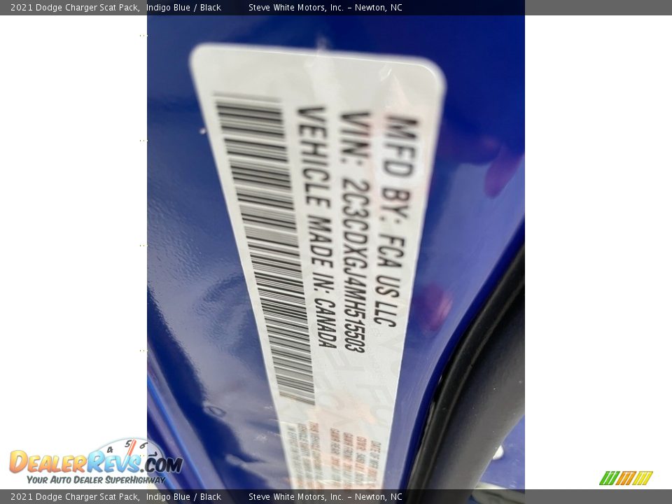 2021 Dodge Charger Scat Pack Indigo Blue / Black Photo #30