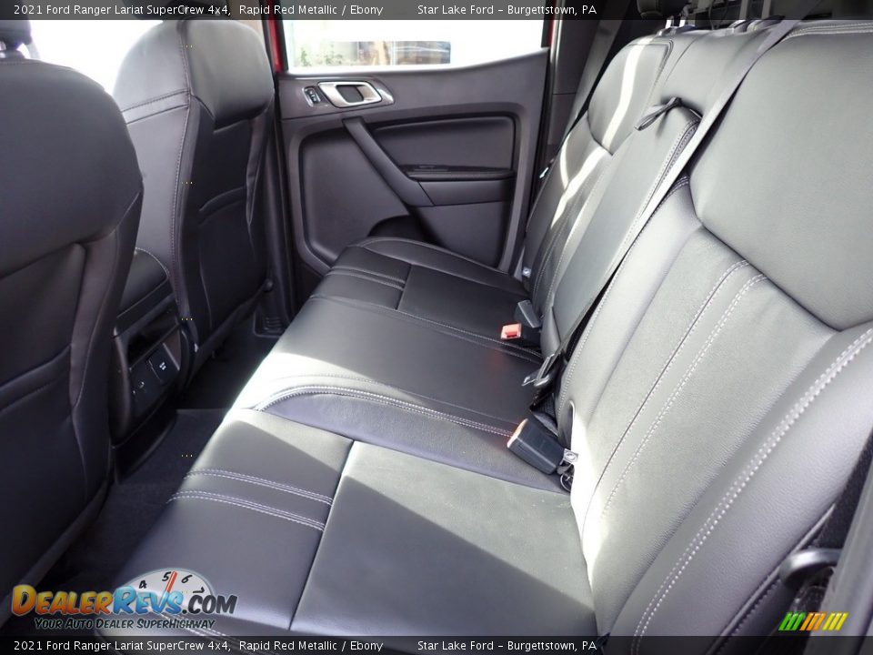 Rear Seat of 2021 Ford Ranger Lariat SuperCrew 4x4 Photo #10