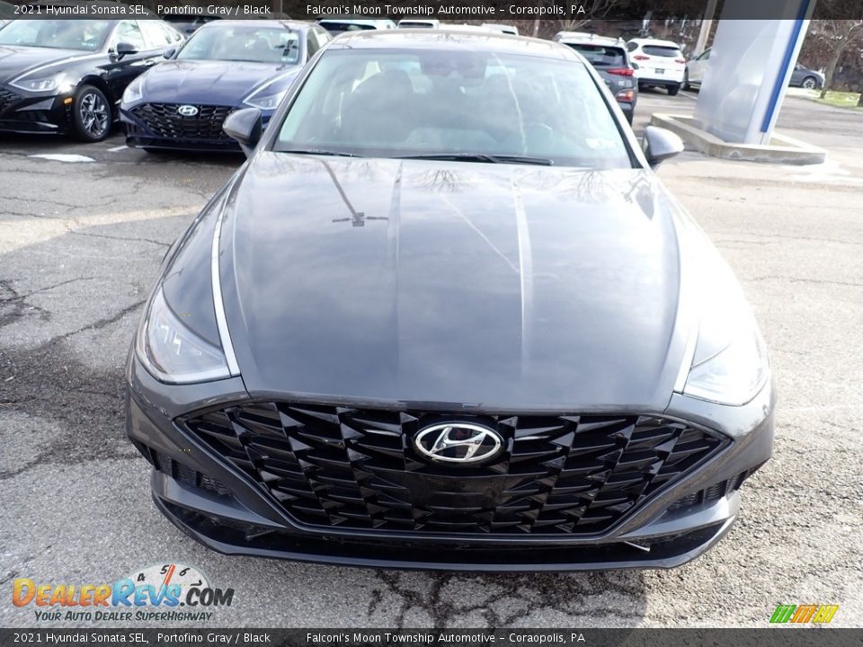 2021 Hyundai Sonata SEL Portofino Gray / Black Photo #8