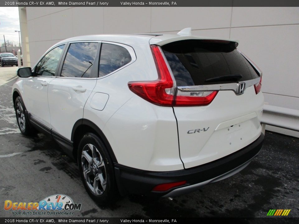 2018 Honda CR-V EX AWD White Diamond Pearl / Ivory Photo #3