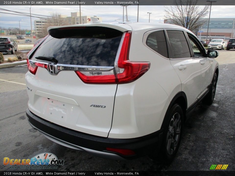 2018 Honda CR-V EX AWD White Diamond Pearl / Ivory Photo #5