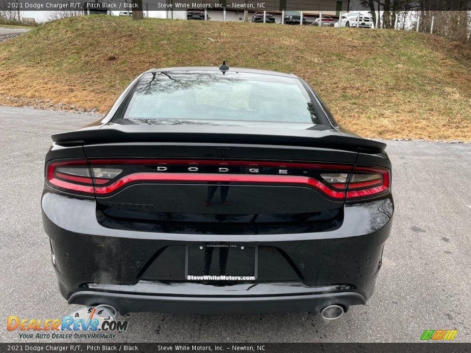 2021 Dodge Charger R/T Pitch Black / Black Photo #7