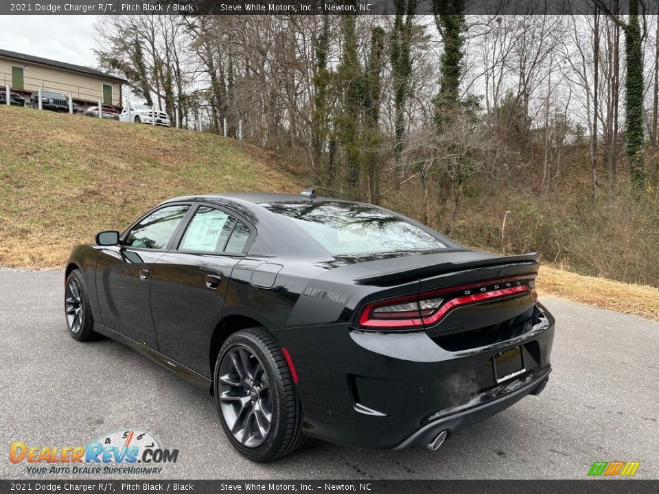 2021 Dodge Charger R/T Pitch Black / Black Photo #8