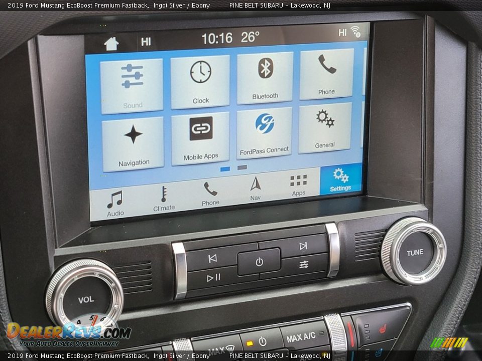 2019 Ford Mustang EcoBoost Premium Fastback Ingot Silver / Ebony Photo #7