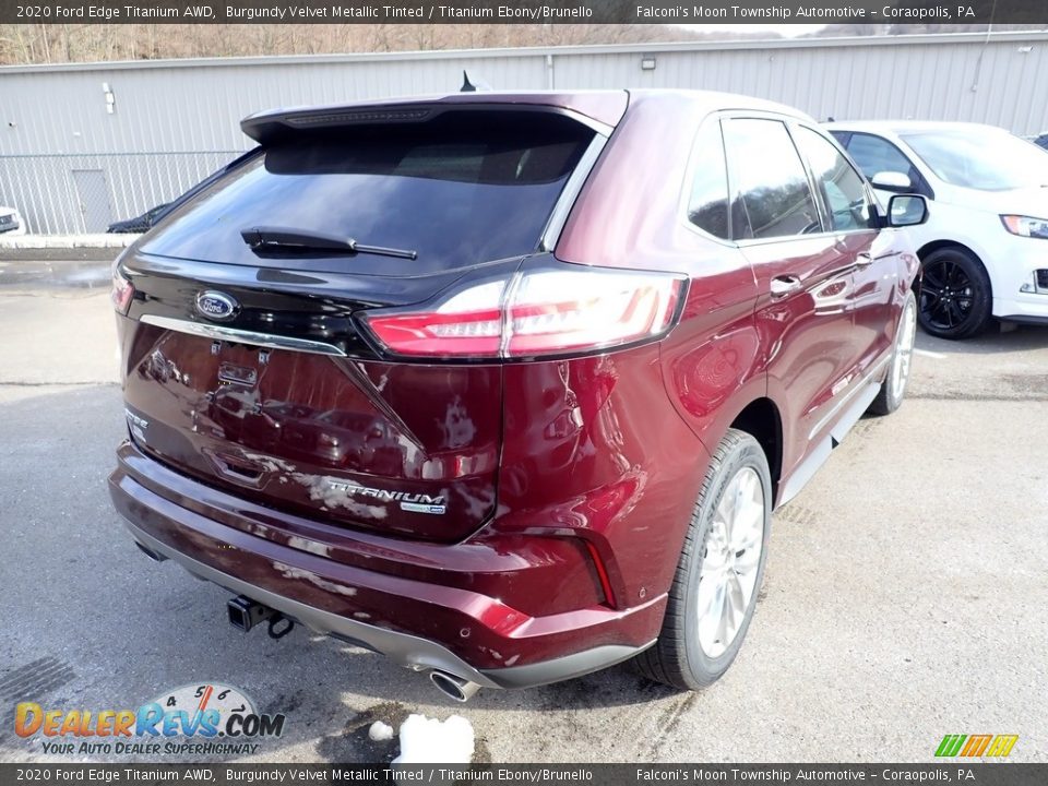 2020 Ford Edge Titanium AWD Burgundy Velvet Metallic Tinted / Titanium Ebony/Brunello Photo #2