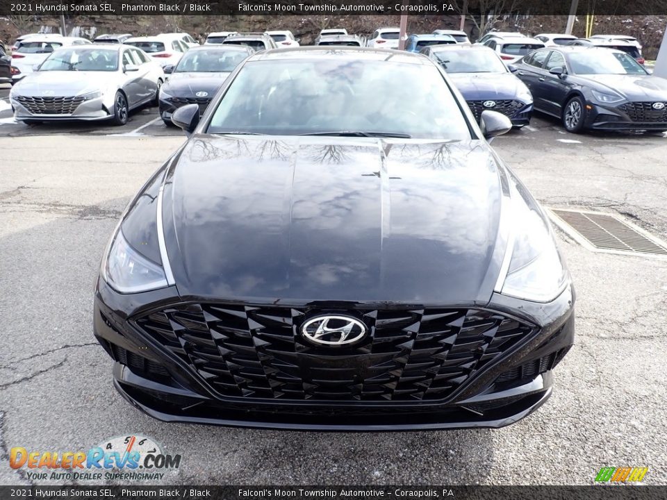 2021 Hyundai Sonata SEL Phantom Black / Black Photo #4