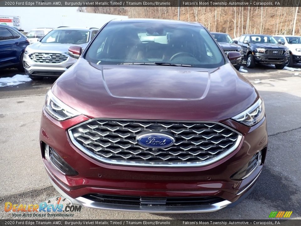 2020 Ford Edge Titanium AWD Burgundy Velvet Metallic Tinted / Titanium Ebony/Brunello Photo #4