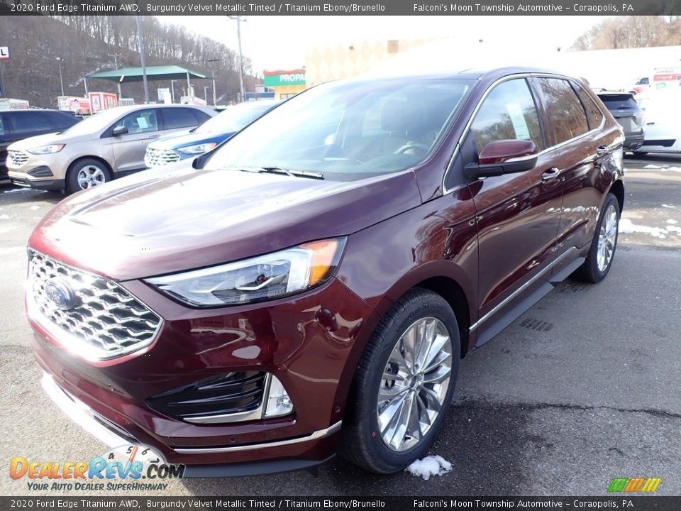 2020 Ford Edge Titanium AWD Burgundy Velvet Metallic Tinted / Titanium Ebony/Brunello Photo #5