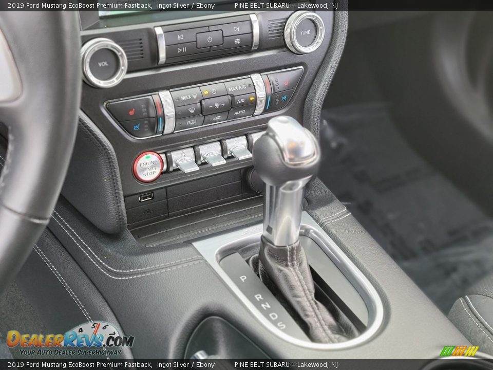 2019 Ford Mustang EcoBoost Premium Fastback Ingot Silver / Ebony Photo #13