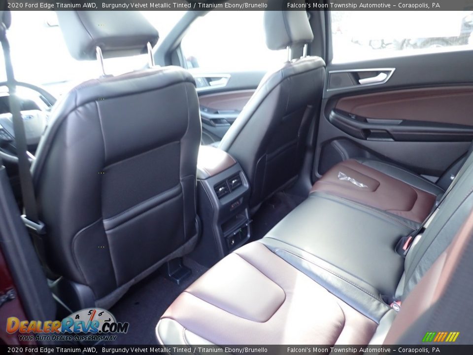 2020 Ford Edge Titanium AWD Burgundy Velvet Metallic Tinted / Titanium Ebony/Brunello Photo #8