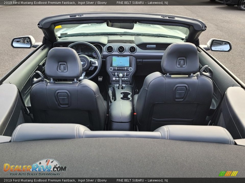2019 Ford Mustang EcoBoost Premium Fastback Ingot Silver / Ebony Photo #17