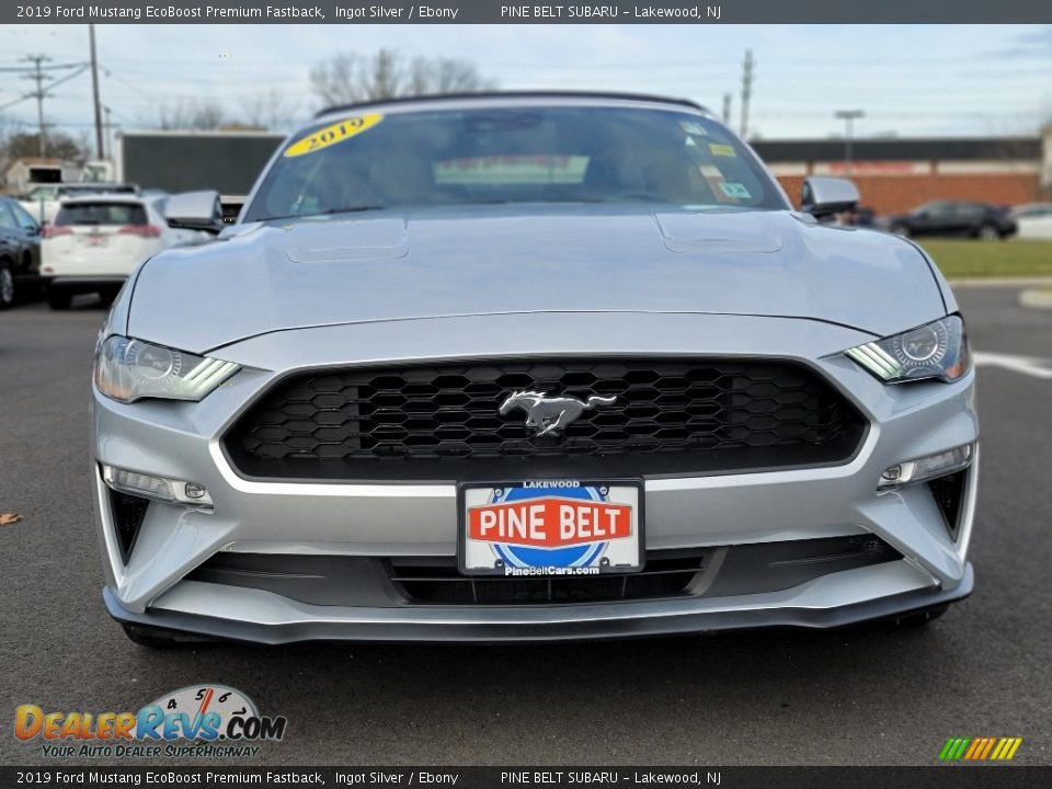 2019 Ford Mustang EcoBoost Premium Fastback Ingot Silver / Ebony Photo #20
