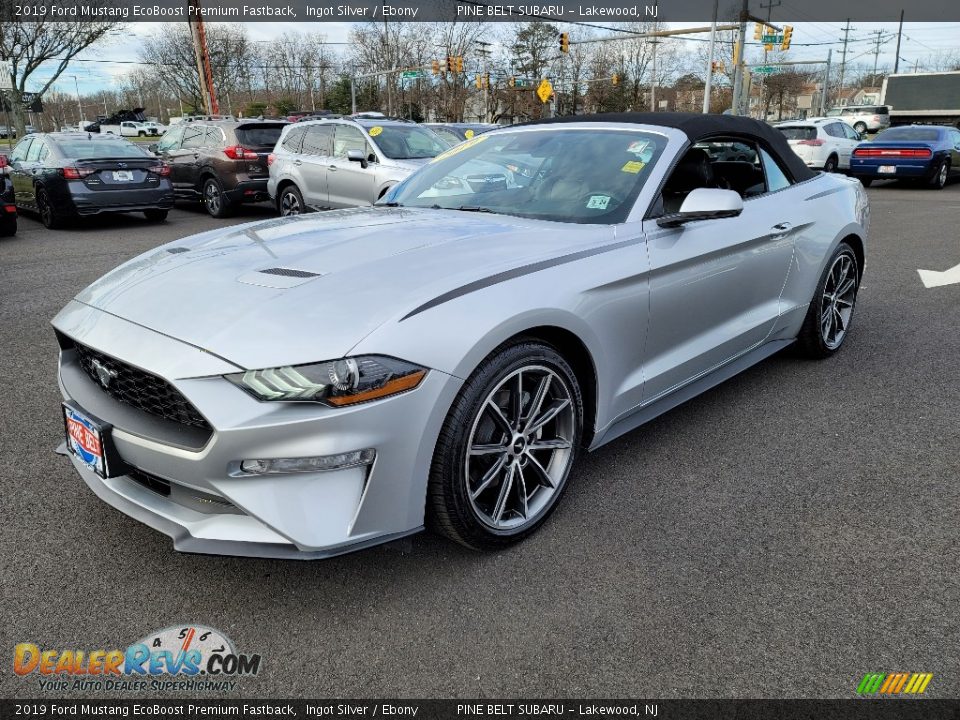 Front 3/4 View of 2019 Ford Mustang EcoBoost Premium Fastback Photo #21