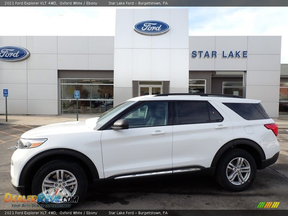 2021 Ford Explorer XLT 4WD Oxford White / Ebony Photo #1