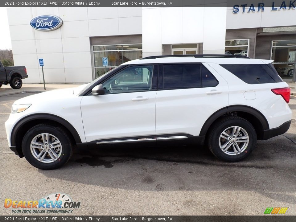 2021 Ford Explorer XLT 4WD Oxford White / Ebony Photo #2