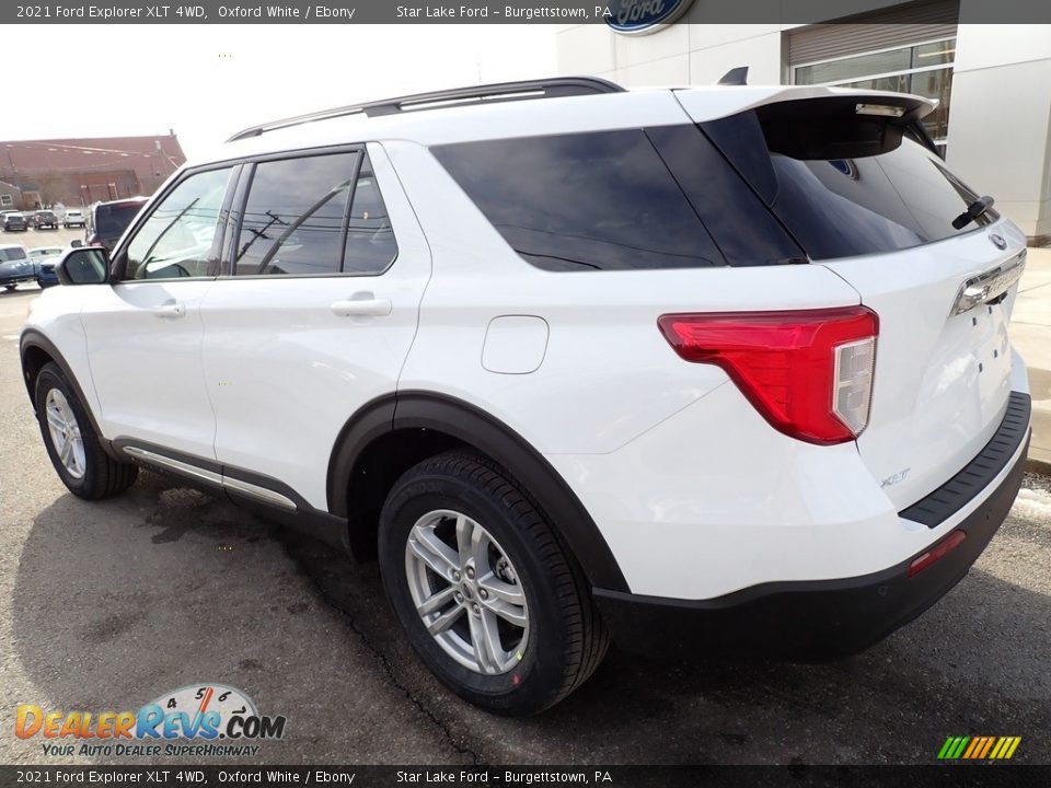 2021 Ford Explorer XLT 4WD Oxford White / Ebony Photo #3