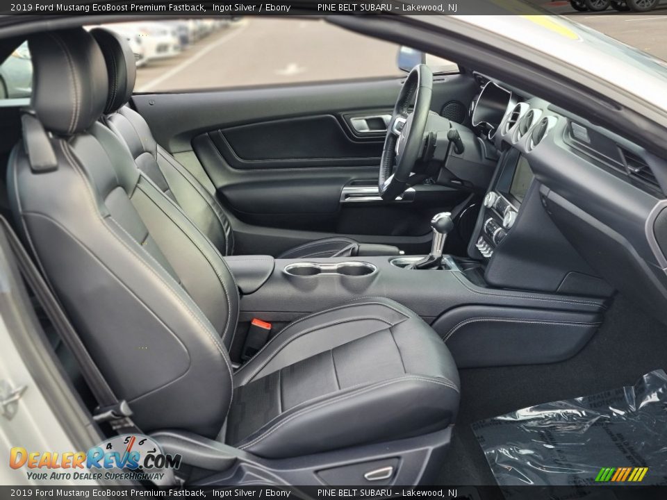 Front Seat of 2019 Ford Mustang EcoBoost Premium Fastback Photo #30