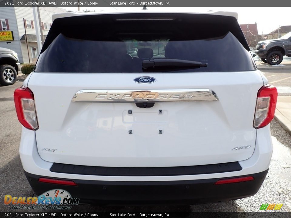 2021 Ford Explorer XLT 4WD Oxford White / Ebony Photo #4