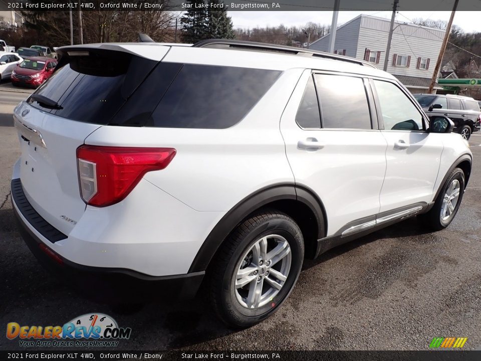 2021 Ford Explorer XLT 4WD Oxford White / Ebony Photo #6