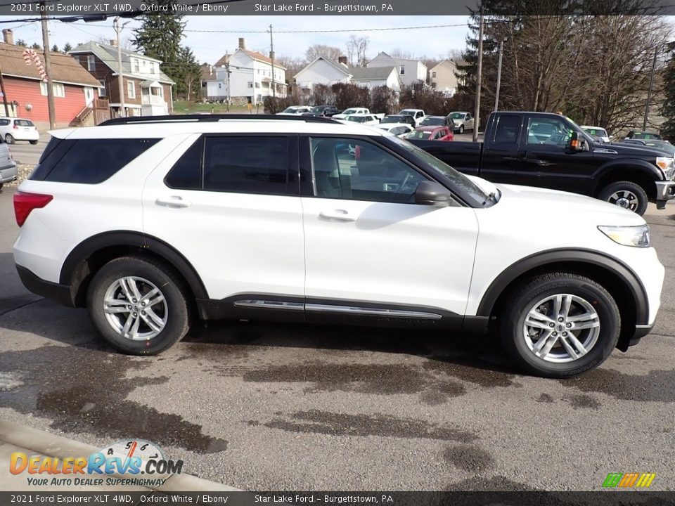 2021 Ford Explorer XLT 4WD Oxford White / Ebony Photo #7