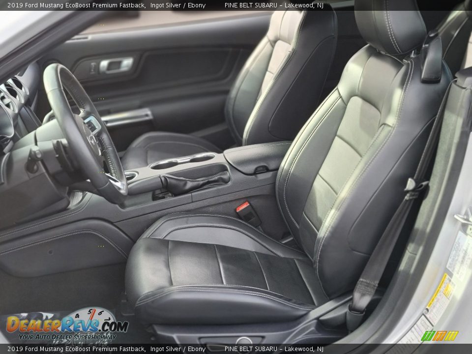 Front Seat of 2019 Ford Mustang EcoBoost Premium Fastback Photo #35