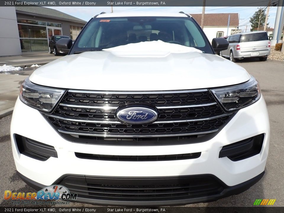 2021 Ford Explorer XLT 4WD Oxford White / Ebony Photo #9