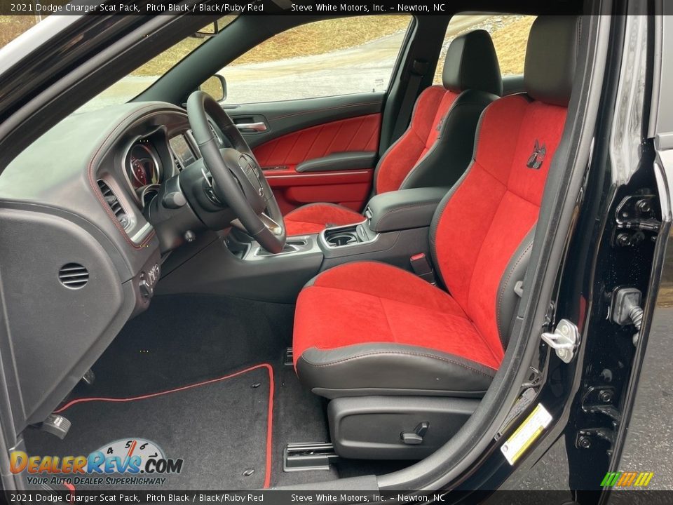 Black/Ruby Red Interior - 2021 Dodge Charger Scat Pack Photo #10