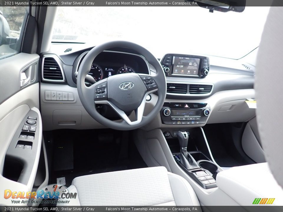 2021 Hyundai Tucson SEL AWD Stellar Silver / Gray Photo #9