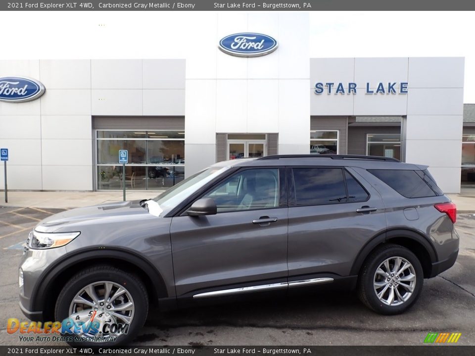 2021 Ford Explorer XLT 4WD Carbonized Gray Metallic / Ebony Photo #1